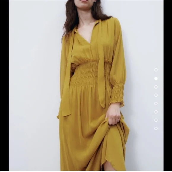 Zara | Dresses | Zara Chiffon Dress | Poshmark